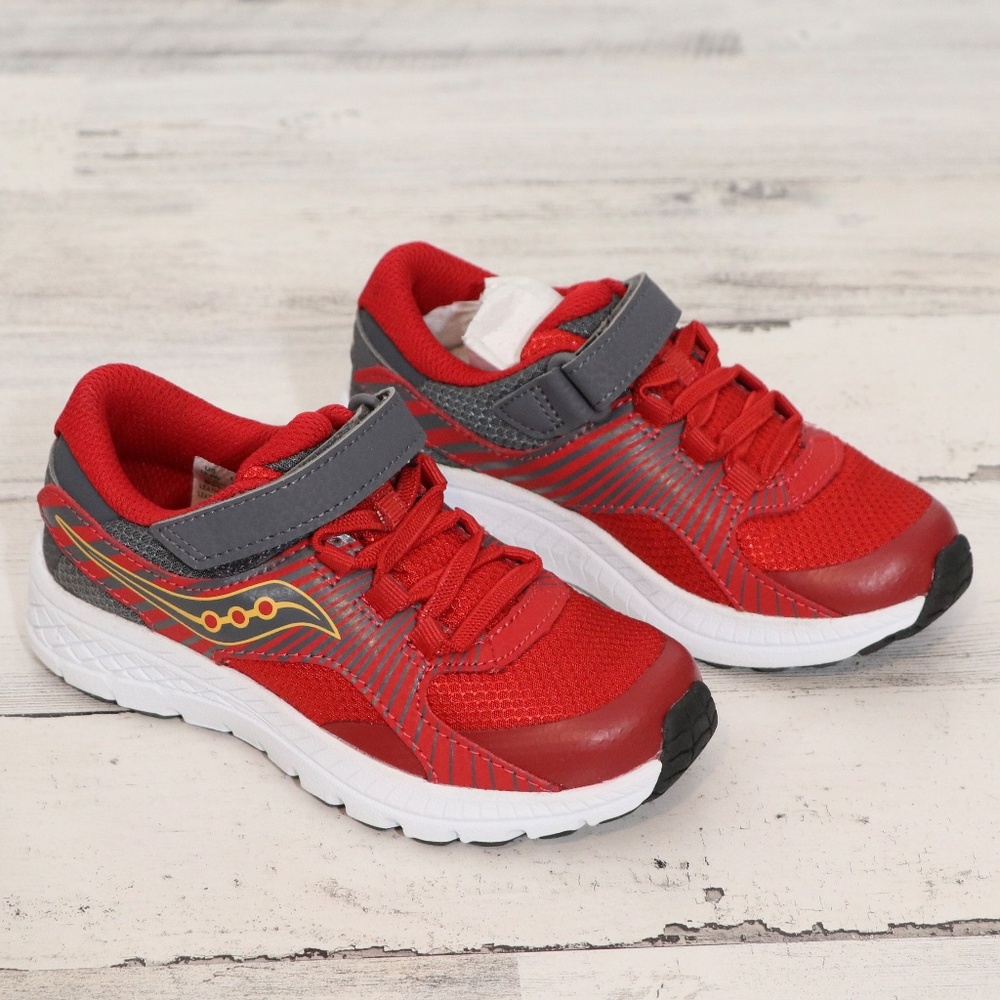 [NWOB] Saucony Kids Velocer A/C Sneaker Red 10.5 WIDE NEW - Picture 5 of 8